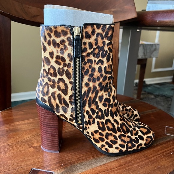 Katherine Kelly Jaymie Natural Calf Hair Leopard Print Boots - Picture 2 of 14